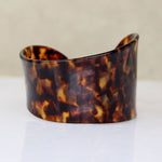 Funky Faux Tortoiseshell Edwardian Cuff Bracelet