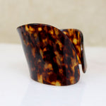 Funky Faux Tortoiseshell Edwardian Cuff Bracelet