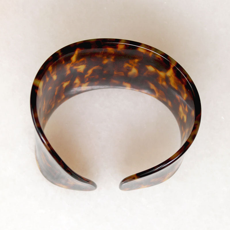 Funky Faux Tortoiseshell Edwardian Cuff Bracelet