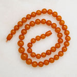 Glossy Graduated Butterscotch Amber Bead Necklace
