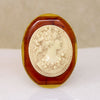 Victorian Revival Bakelite Cameo Brooch