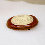 Victorian Revival Bakelite Cameo Brooch