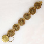 Miriam Haskell Marigold Rhinestone & Bead Bracelet