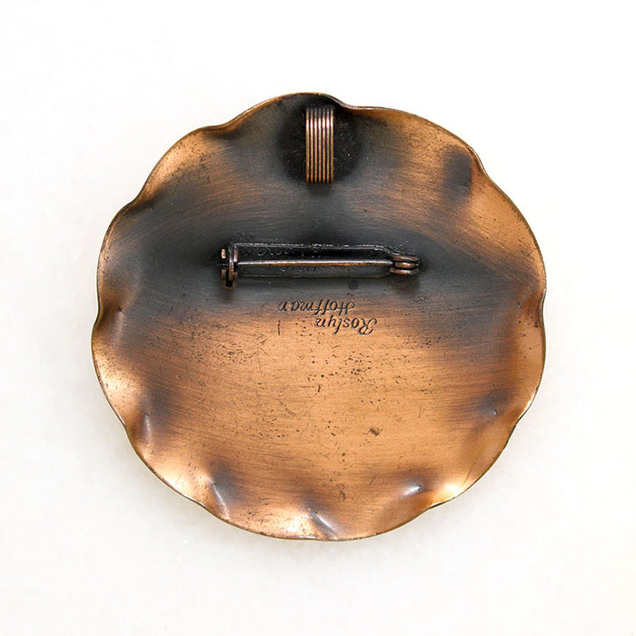 Roslyn Hoffman Copper Leaf Brooch