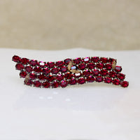 Magenta Wave Austrian Crystal Brooch