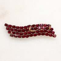 Magenta Wave Austrian Crystal Brooch