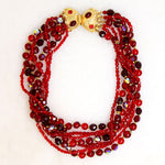Delicious Five-Strand Red Bead Necklace by DeMario