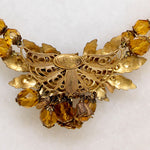 Golden Autumn Flora Necklace & Earrings by DeMario