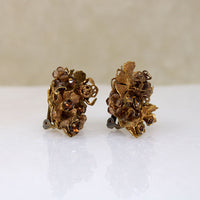 Golden Autumn Flora Necklace & Earrings by DeMario