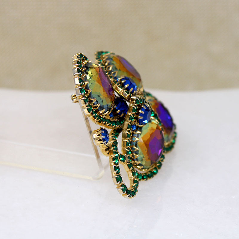 Wild Watermelon Crystal Brooch by Schiaparelli