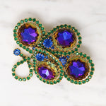 Wild Watermelon Crystal Brooch by Schiaparelli