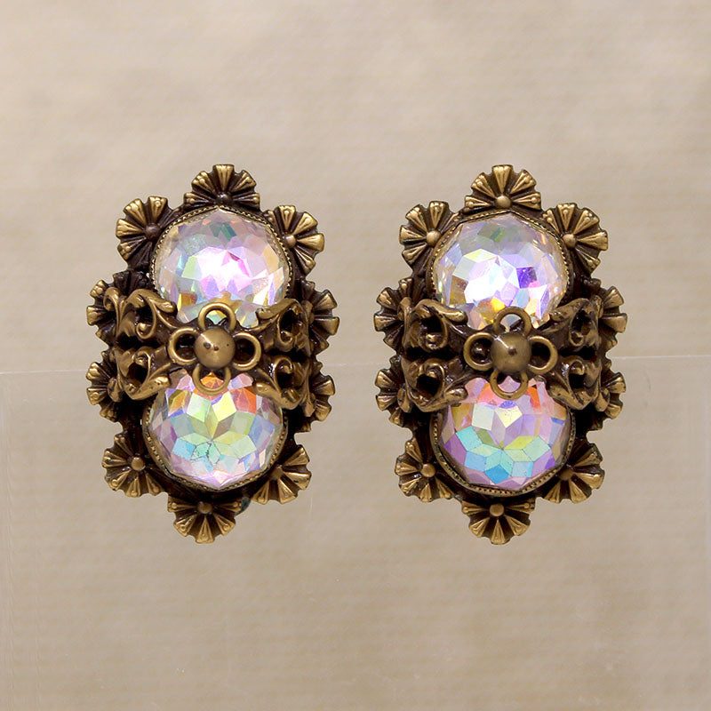 Aurora Borelis Crystal Bracelet & Earring Set by Joseff