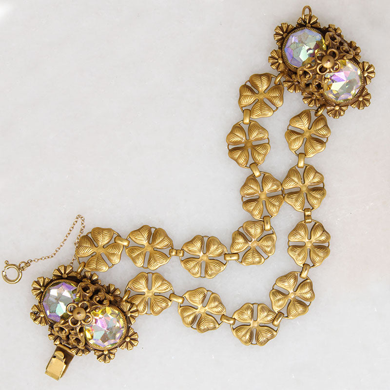 Aurora Borelis Crystal Bracelet & Earring Set by Joseff