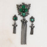 Tasseled Brooch & Earring Set by Joseff of Hollywood