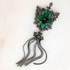Tasseled Brooch & Earring Set by Joseff of Hollywood