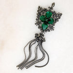 Tasseled Brooch & Earring Set by Joseff of Hollywood