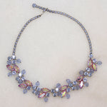Pretty Pastels Bead & Rhinestone Necklace by Weiss