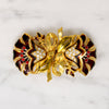 Coro Duette Double Lotus Brooch