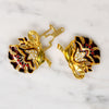 Coro Duette Double Lotus Brooch