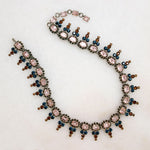 Chic French Choker with Sophisticated Rhinestone Palette