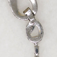 Sophisticated Rhinestone Link Necklace by Boucher