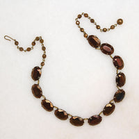Mesmerizing Bronze Glass Rivière Necklace
