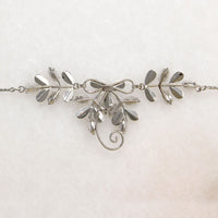 Sterling & Purple Rhinestone Von Dell Necklace