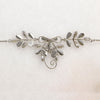 Sterling & Purple Rhinestone Von Dell Necklace