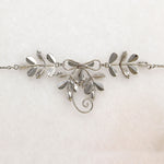 Sterling & Purple Rhinestone Von Dell Necklace