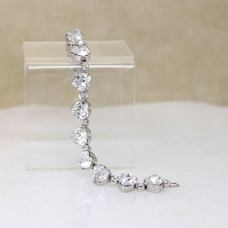 Romantic Crystal Heart Bracelet by Kramer