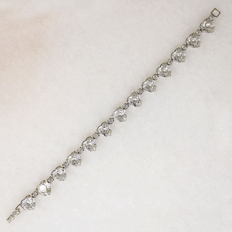 Romantic Crystal Heart Bracelet by Kramer