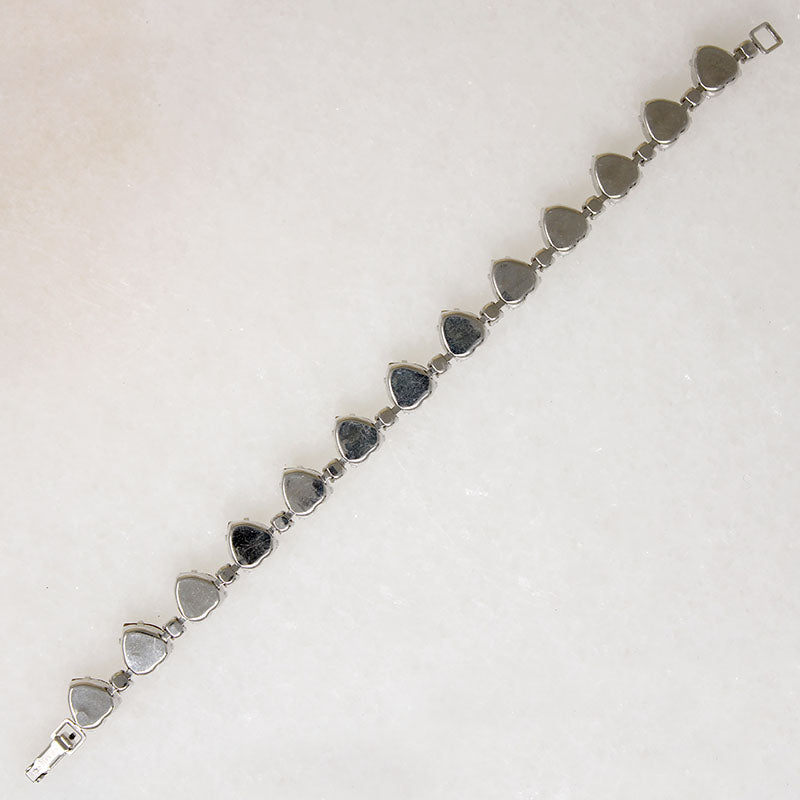 Romantic Crystal Heart Bracelet by Kramer