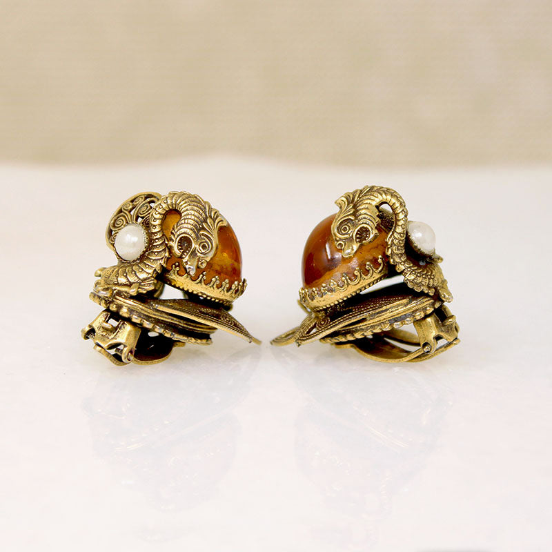 Ferocious Dragon & Egg Bracelet & Earrings Set 