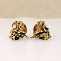 Ferocious Dragon & Egg Bracelet & Earrings Set 