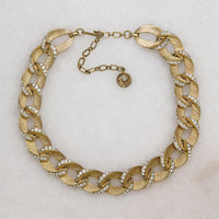 Sparkling Costume Curb Chain Choker by Lisner
