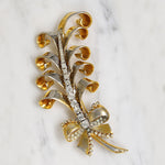 Jaunty Mazer Bros. Feather & Bow Brooch