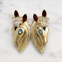 Coro Retro Horses Duette Brooch