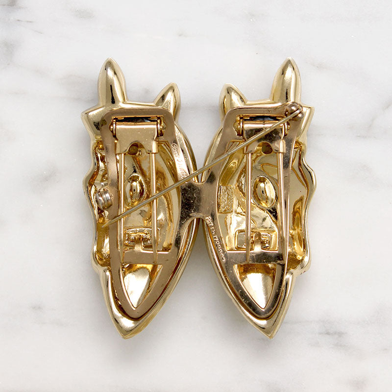 Coro Retro Horses Duette Brooch