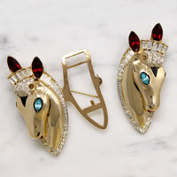 Coro Retro Horses Duette Brooch