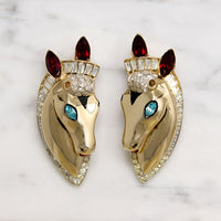 Coro Retro Horses Duette Brooch