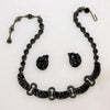 Jewel-Tone Necklace & Earring Set by Hollycraft