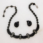 Jewel-Tone Necklace & Earring Set by Hollycraft