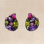 Jewel-Tone Necklace & Earring Set by Hollycraft