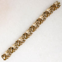 Glittering Baguette & Glossy Pearl Costume Bracelet by Trifari