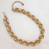 Glamorous Rhinestone & Faux Pearl Choker by Trifari