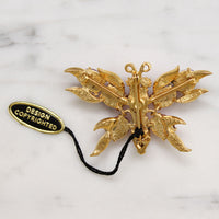 Bewitching Pink Butterfly Brooch by Florenza