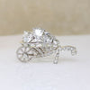 Whimsical Wheelbarrow of Hearts Brooch by Boucher