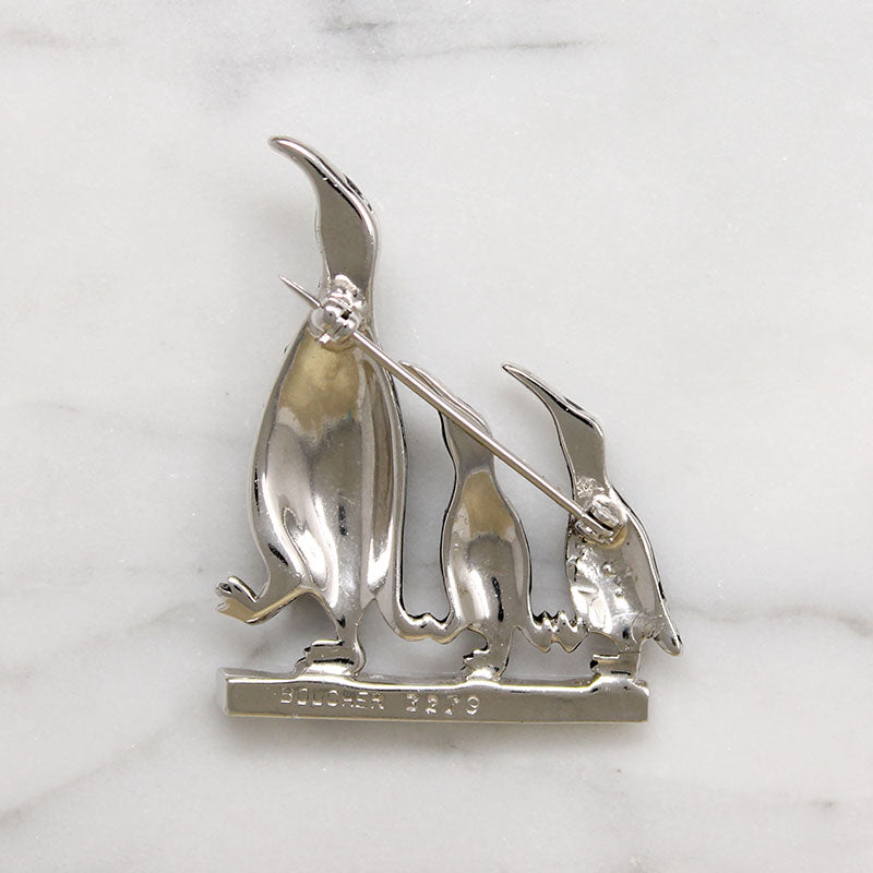 Three Little Penguins Brooch by Marcel Boucher