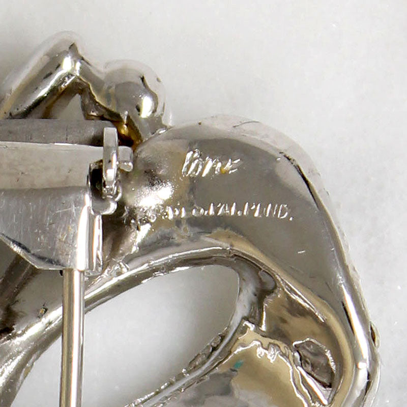 Magnificent Rhinestone Bow Fur Clip by Coro