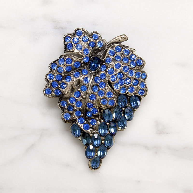 Succulent Grape Cluster Art Deco Dress Clip